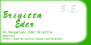 brigitta eder business card